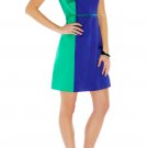 ladies' summer fashion cocktail casual style/nice blue and green bandage dress