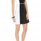 latest tight fashion top quality bandage dress/classic black with white knee height dress