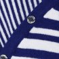 sexy bandage dress/blue with white zebra stripped round collar bandage dress