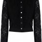 sexy two-piece dress sexy black lace coat & pleated silk dress