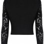 sexy two-piece dress sexy black lace coat & pleated silk dress