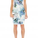 lady sexy cocktail beautiful flower off-the-shoulder tight  gorgeous bandage dress