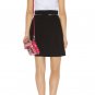 fair ladies' career elegant suit/black dress with white lace flower coat and thin chaim belt suit