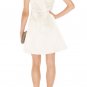 royal golden silk pleated flower bandage dress/v-neck and sleeveless bandage dress