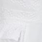 elegant white lace cut-outs bandage dress/round collar and sleeveless dress