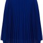 stunning royal blue pleated soft graceful overskirt / knee height bandage dress