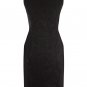 high quality black silk round collar with sleeveless bandage dress/knee height dress/career dress