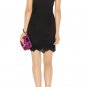 attractive black lace flower with special design pattern bandage dress