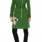 sunning leave green fair ladies' spring career&party knee height dress