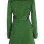 sunning leave green fair ladies' spring career&party knee height dress