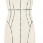 career &party fair ladies' summer milky color&sleeveless and knee height bandage dress