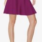 awesome claret swing-skirted slip/knee height evening&party bandage dress
