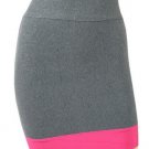 hot on sale cotton fibre overskirt /grey with peach red wrap dress