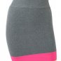 hot on sale cotton fibre overskirt /grey with peach red wrap dress