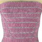 claret linen off-the shoulder and knee height  bandage dress