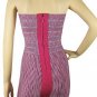 claret linen off-the shoulder and knee height  bandage dress