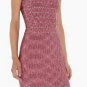 claret linen off-the shoulder and knee height  bandage dress