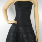 snug fittest bandage dress/off-the-shoulder black sweetheart bandage dress