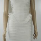 grace ladies' evening & party attractive special design white bandage dress