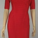 wedding&evening stunning and sexy bandage dress/ v-neck&half sleeve bandage dress