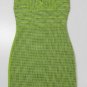 grass green linen sexy baldric flattering bandage dress