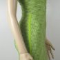 grass green linen sexy baldric flattering bandage dress