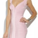 lovely violet sweetheart zipper bandage dress wit special shoulder baldric