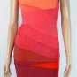 red ombre banded beauty/thigh height bandage dress