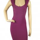 noble purple sweetheart banded beauty/flouncing strap bandage dress
