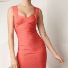 water melon red banded beauty/evening cocktail bandage dress