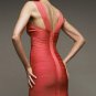 water melon red banded beauty/evening cocktail bandage dress