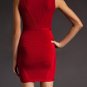 sexy popular evening banded beauty/pleated v-neck bandage dress
