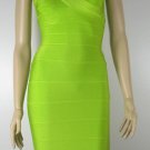 tender grass green off-the-shoulder banded thigh height bandage dress