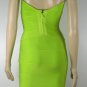 tender grass green off-the-shoulder banded thigh height bandage dress
