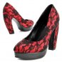 bend heel shoes/sexy red lace hot on sell high heel shoes