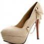 2012 hot on sell high platform with golden metal chain high heel shoes