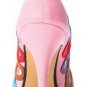 lovely colorful hole shoes/special design colorful cute hole high heel shoes