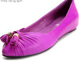 attractive claret pleated flat comfortable flattie shoes