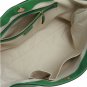leaf's green patent genuine leather party& casual handbag
