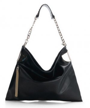evening& career knight black patent genuine leather handbag