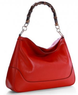 sexy red patent leather with canvas lining metal chain handabag