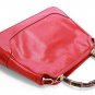 sexy red patent leather with canvas lining metal chain handabag