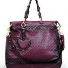 sweetheart embellished purple with black ombre party&career handbag