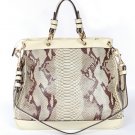 popular brown serpentinite sweetheart embellished handbag