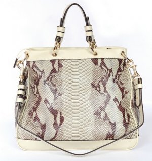 popular brown serpentinite sweetheart embellished handbag