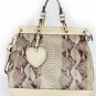 popular brown serpentinite sweetheart embellished handbag