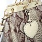 popular brown serpentinite sweetheart embellished handbag