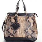 special brown serpentinite casual &party handbag