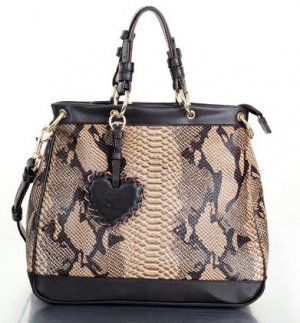 special brown serpentinite casual &party handbag