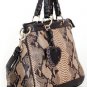 special brown serpentinite casual &party handbag